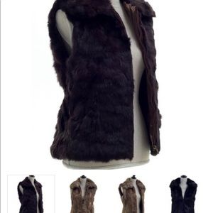 Surell Rabbit fur Vest